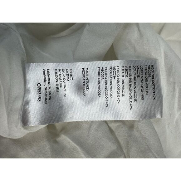 Anthropologie Tiered Maxi Dress White Dress Fit&Flare open back sz 3X - Picture 11 of 15